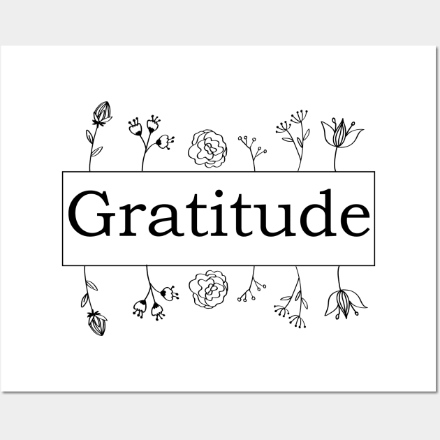 GRATITUDE Wall Art by Saytee1